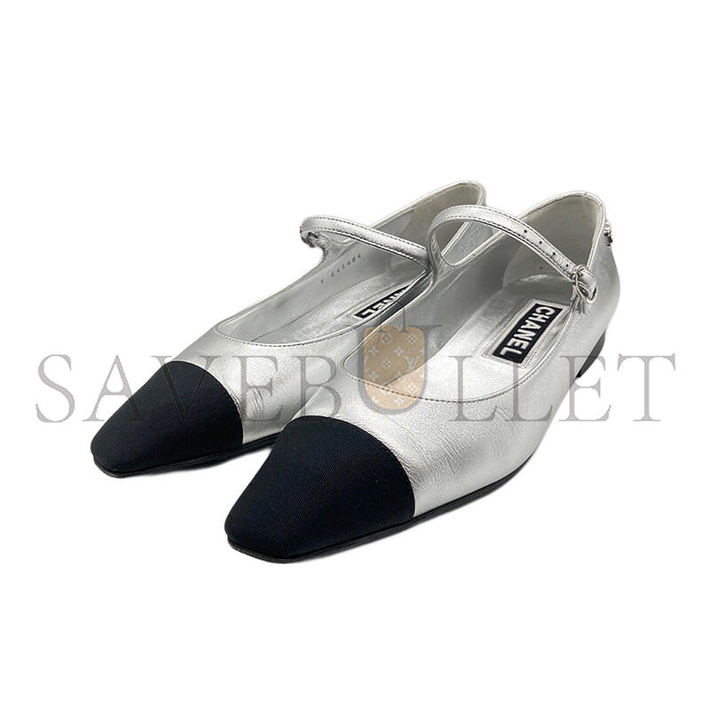 Ch**el flats in silver g45484
